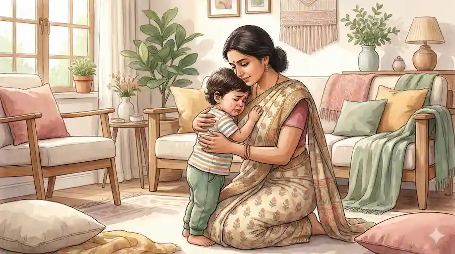 Parent comforting a crying child while understanding emotional needs